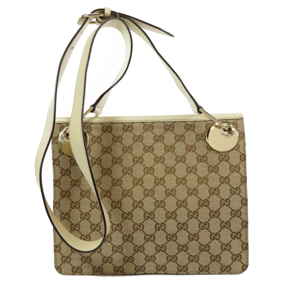 Gucci GG Canvas Eclipse Messenger Bag Brown - Picture 2 of 11